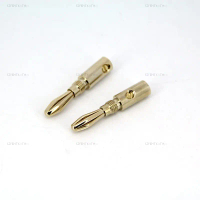 Audio Speaker Screw 4mm Banana copper Plugs Jack Amplifier Connector Cable Male Stackable socket  FE