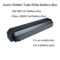 Hidden Tube Battery Box, Dengfu Frame, Ebike Battery Empty Case, 18650 Cells Holder, 36V, 48V, 52V, 65Pcs