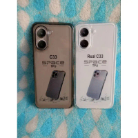 For hp Softcase Casing RELMI C33 Selikon Bening Trasparan Pelindung belakang HP+Camera