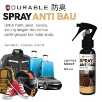 Durable Parfum Helm Anti Bakteri Penghilang Bau Hel Jaket Car Sepatu 100 mili kopi