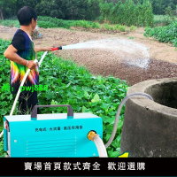 充電水泵農用灌溉抽戶外澆菜水泵大功率抽井水12v自吸高壓抽水機