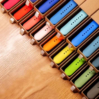 Silicone Strap For Apple Watch band 45mm 41mm 40mm 44mm 42mm 45 mm correa bracelet iWatch series 5 4 3 8 6 SE 7 8 9 ultra 2 49mm