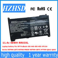 11.4v 48WH RR03XL Laptop battery For HP ProBook 430 440 450 455 470 G4 HSTNN-LB7I HSTNN-PB6W HSTNN-UB7C HTTNN-Q01C Q02C