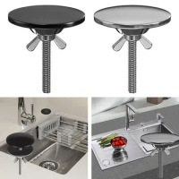 Stainless Steel Metal Sink Hole Cover Kitchen Faucet Hole Cover Tap Hole Plug for Leakage Prevention
