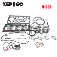 New V1305 Engine Cylinder Full Set Gasket Kit For Kubota B2710HSD F3060 F3060-R