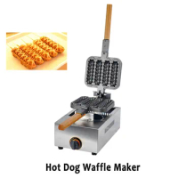 Crispy French Style Hot Dog Waffle Machine Corn Stick Waffle Maker Stainless Steel Gas Sausage Waffle Machine