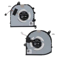 For Dell XPS 15 9570 7590 Precision 5530 P56F002 Laptop CPU+GPU Cooling Fan