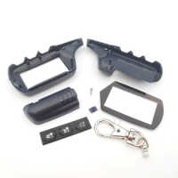 Wholesale B9 case keychain for 2 way car alarm systems LCD display remote control key chain starline b9 b6 a91 a61