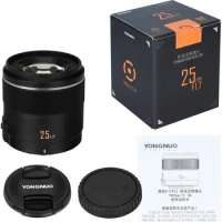 YONGNUO YN25mm F1.7M Large Aperture AF/MF Standard Prime Lens for M4/3 Mount DSLR Cameras For Panasonic For Olympus G95 GF9 GX9