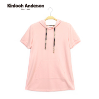 【Kinloch Anderson】連帽長版印花上衣 金安德森女裝(粉)