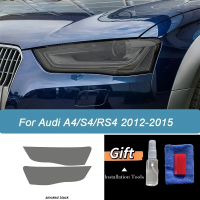 Corcoransu ฟิล์มป้องกันไฟหน้ารถยนต์ สีดำรมควัน แผ่นไวนิลใส TPU สำหรับ Audi A4 S4 RS4 B8 B9 8K 8W ปี 