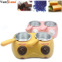 Wax Heater &amp; Chocolate Melter Electric Warming Fondue Set Automatic Temperature Control With Removable Pot - Candy Melting Pot