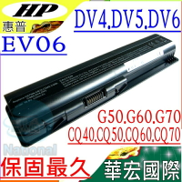 HP 電池 EV06 (保固最久)-惠普 CQ40，CQ50，CQ60，DV4，DV5，DV6，DV5-1000，DV5T-1000，DV5Z-1000，DV5-1001~DV5-1100，CQ71，COMPAQ Presario CQ50 系列，CQ50Z，CQ50Z-100，CQ50-103，CQ50-104，CQ50-105，CQ50-106，CQ50-107，CQ50-108，CQ50-100，CQ50-100Z，CQ50-110，CQ50-115，CQ50-128，CQ50-130