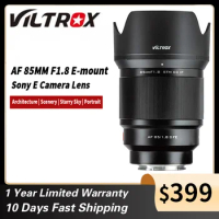 VILTROX AF 85mm F1.8 II STM Auto Focus Portrait Full Frame Lens Large Aperture for Sony E Mount Digital Camera Lens A6600 A7III