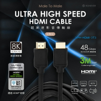 【現貨】HDMI hdmi 2.1 hdmi 公對公 向聯 HDMI高速影音傳輸線-3米 興雲網購