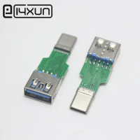1pcs USB3.1 Female to USB3.0 Male Blue Plastic pLUG high-speed Transfer Test Board TYPE C to USB 3.0 Adaptor Connector