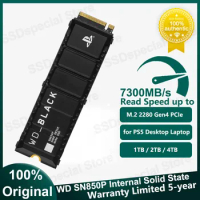 Western Digital WD_BLACK SN850P with Heatsink SSD M.2 NVMe PCIe 4.0 2280 1TB 2TB 4TB SSD for PS5 Playstation 5 Gaming Computer