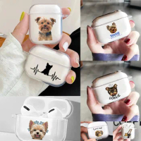 Cute Dog Yorkshire Airpod Cases 3 for 2 1 Pro Pods Gen Air Pods Pro Cover Ceative Love Pet Earphone Cartoon Box Coque