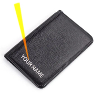 Passport wallet RFID BLOCKING top grain genuine cow Leather leather passport cover+ Identity Theft protection mens wallet MRF6