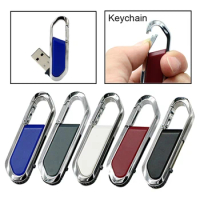 Keychain Slim Metal USB Flash Drive 32GB 64GB Pen Drive Memoria Usb Stick 16GB 8GB 4GB Pendrive USB 2.0 Flash Drive U Disk Gift