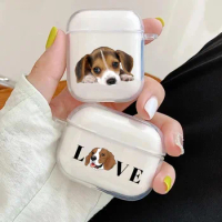 Beagle Cute Dog Soft silicone TPU Case For AirPods 1 2 3 black Silicone Wireless Bluetooth Earphone Box Cover AirPods Pro 2