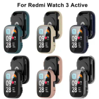 Protective Case For Redmi Watch 3 Active Full Cover Screen Protector Tempered Glass Film Bumper Shell