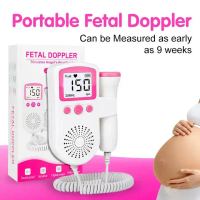 【COD& iFive-year warranty】3.0MHz LCD Fetal Doppler Infant Prenatal Heart Rate Monitor Home Sonar Dop