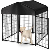 Outdoor dog house with roof waterproof cover, suitable for small and medium-sized dogs, dog enclosure pet cage, free shipping