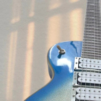 6 String blue Bass Guitar Acoustic Steel classical guitar