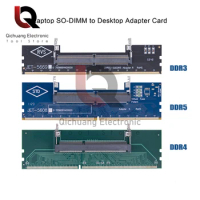 DDR3 DDR4 DDR5 Laptop to Desktop Memory Adapter Card SO-DIMM To PC DIMM Card DDR3 DDR4 DDR5 Memory RAM Connector Adapter
