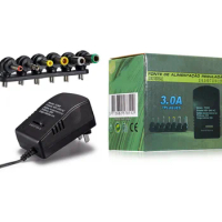 Adjustable Power Supply Multi Voltage Adapter AC 220V TO 12V DC 9V 6V 7V 5V 3V Converter Adapter Adjustable Plug 7 3A 30W EU US