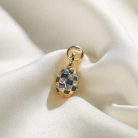 SHINNYGIFTS Metal Enamel Necklace Pendant Pewter Handmade Ear Ring DIY Gifts