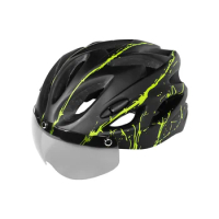 Bicycle Riding Helmet with Goggles Ultralight Cycling Safety Helmet Durable Road MTB Bicycle Helmet