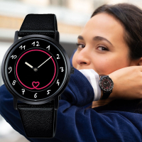agnes b. 35周年特別版 霓虹中性手錶-粉紅/33.8mm(BJ5022X1/VJ20-KVP0C)