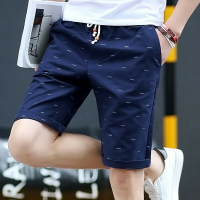 💕限時特價💕 夏季棉運動短褲 街頭必備 五分短褲 經典鬆緊帶男生休閑透氣 慢跑褲沙灘短褲 【M-5XL】