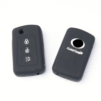 Silicone Remote Key Case Car Styling For Great Wall Haval Hover H1 H3 H5 H6 3 Buttons Folding Key Cover Holder Car Accessories