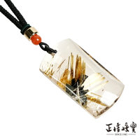 【正佳珠寶】金鈦晶 超頂級母礦金花 28.4g 鈦晶無事牌 金鈦晶吊墜