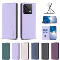 Leather Magnetic Case For Xiaomi 14 14 Pro 12 Poco X3 Poco F15 5G 13 Pro 13 Lite 12 Pro 11 Lite Poco M3 Stand Flip Phone Cover