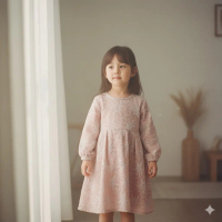 Halomam - Gamis Inayah (Gamis Anak Cantik & Nyaman/Dres Anak Usia 3 Bulan- 5 Tahun)