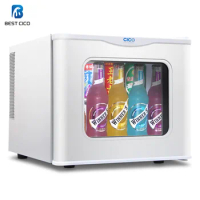 BC-17S 17L commercial custom display drink mini thermoelectric fridge glass door mini bar fridge refrigerator