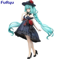 Furyu Hatsune Miku Trio-Try-iT Figure Odekake Dress Collectible Model Kawaii Anime Figure Toys