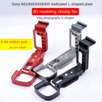 Quick Release L Plate Camera Bracket For Sony A6400 A6300 A6100 Handle Vertical L-Shaped Bracket With Hot Shoe Base