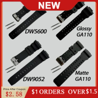 Silicone Rubber Band Strap For G-Shock DW5600 DW6900 DW9052 GA110 Belt G Shock Bracelet Watchband Dw-5600 Dw-6900 DW-9052