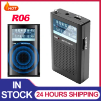 R06 Radio FM AM Mini Pocket Radio Stereo Radio Receiver With Antenna MP3 Player Walkman Dual-Channel AM FM Radios for Elderly