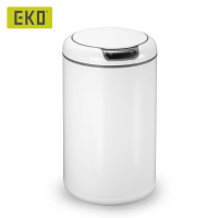 【EKO】蓋樂自動感應垃圾桶-12L(高光白/時尚科技感/全新科技感應面板)