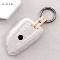Car Remote Key Case Cover Shell For BMW X1 X3 X5 X6 X7 1 3 5 6 7 Series G20 G30 G11 F15 F16 G01 G02 F48 G05 G06 G07 Leather Fob
