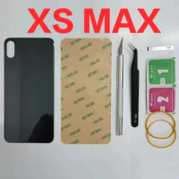 Big Hole For iPhone Xs Max Back Glass Panel Battery Cover Rear Door Housing Replacement Parts With 3M Tape for Xs Max 6.5" 2018