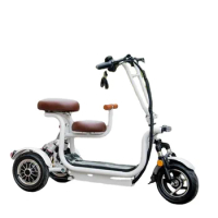 Electric Tricycle 400W 48V Electric Trike With Child Seat 3 Wheel Folding Electric Scooter Bike
