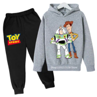 Anime Toy Story Hoodie Set For Boys Clothes Kids Hoodies Anime Clothes Toy Story Hoodie Girls Sweatshirt Children 3-12Y