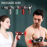 Muscle Massage Gun Mini Pocket 32 Speed vibration Electric Back neck Massager Gun For Body Deep Relief Pain Slimming Fascial gun